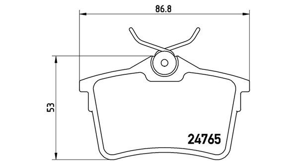 MAGNETI MARELLI Комплект тормозных колодок, дисковый тормоз 363700461084